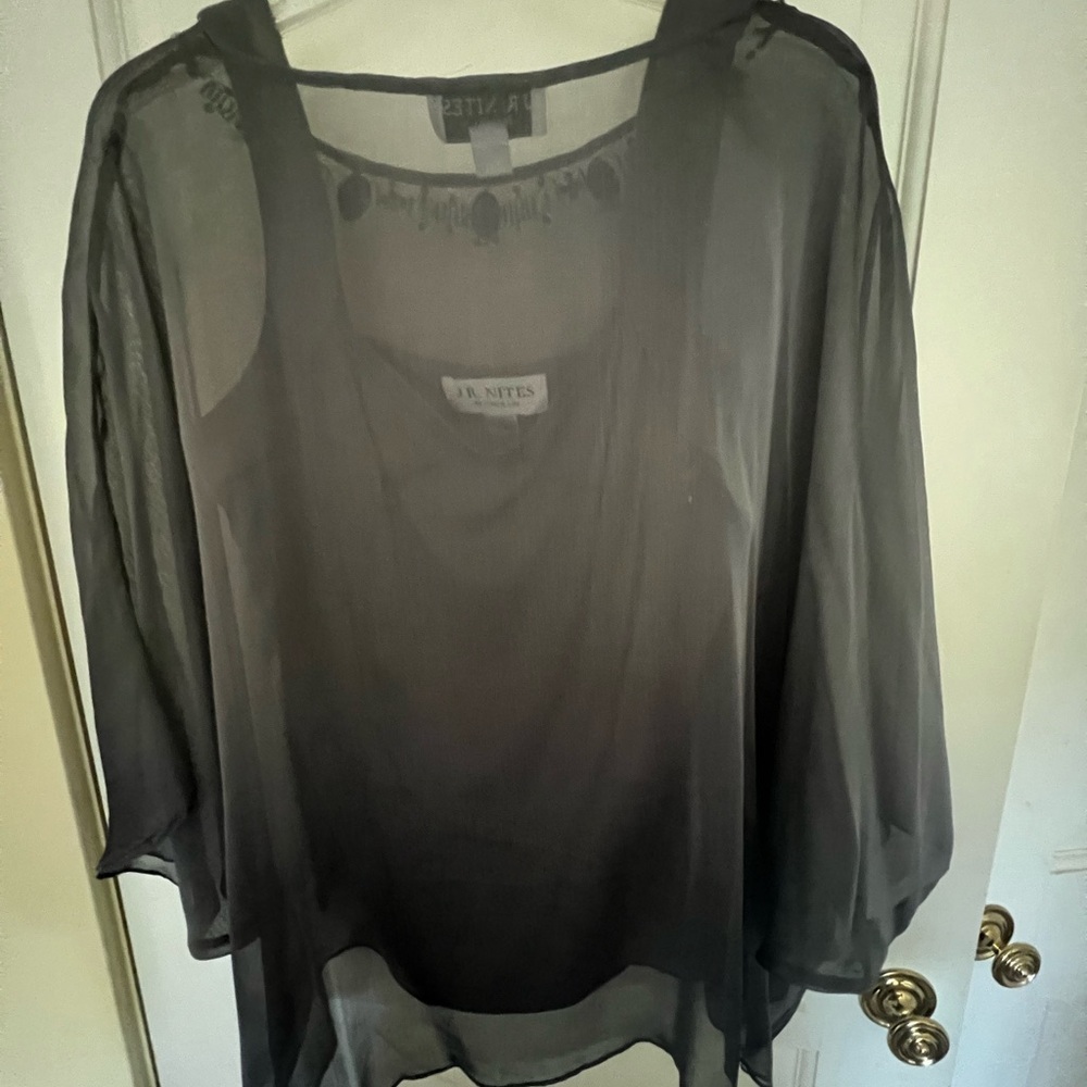 Gray/Silver Blouse - image 4